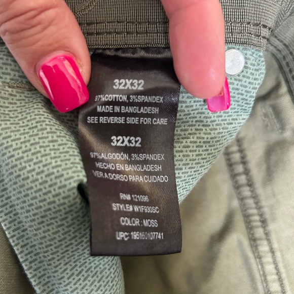 Weatherproof men’s army green pants size 32x32 color: moss - Picture 6 of 7